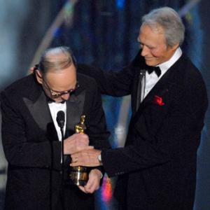 Clint Eastwood and Ennio Morricone at event of The 79th Annual Academy Awards (2007)