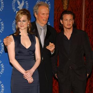 Clint Eastwood Sean Penn and Laura Linney