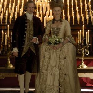 Still of Ralph Fiennes and Keira Knightley in The Duchess 2008