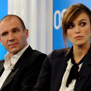 Ralph Fiennes and Keira Knightley at event of The Duchess 2008