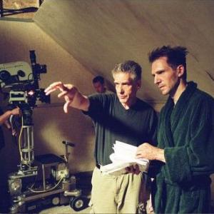 Ralph Fiennes and David Cronenberg in Spider 2002