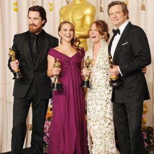 Colin Firth Natalie Portman Christian Bale and Melissa Leo