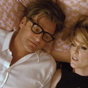 Still of Colin Firth and Julianne Moore in A Single Man 2009