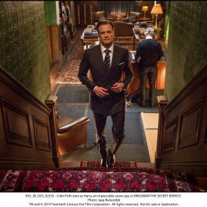 Still of Colin Firth in Kingsman. Slaptoji tarnyba (2014)