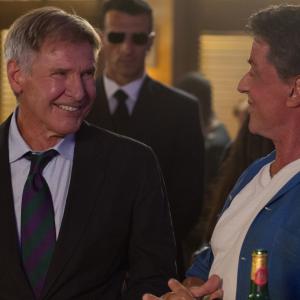 Still of Harrison Ford and Sylvester Stallone in Nesunaikinami 3 2014