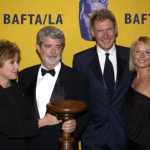 Harrison Ford George Lucas Carrie Fisher and Geri Halliwell
