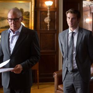 Still of Harrison Ford and Liam Hemsworth in Paranoia 2013