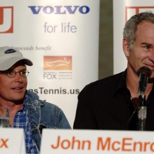 Michael J Fox and John McEnroe