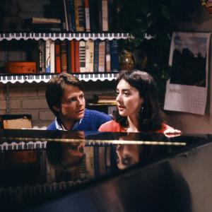 Still of Michael J Fox and Jane Adams in Family Ties 1982