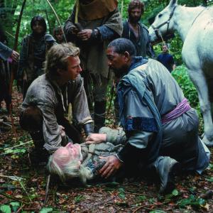 Still of Kevin Costner Morgan Freeman and Walter Sparrow in Robin Hood Prince of Thieves 1991