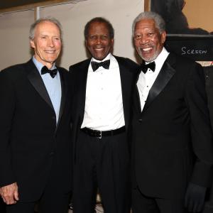 Clint Eastwood, Morgan Freeman and Sidney Poitier