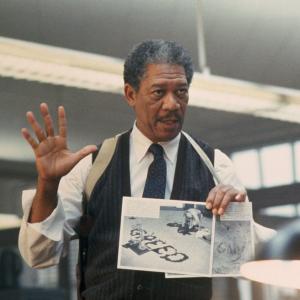 Still of Morgan Freeman in Se7en 1995