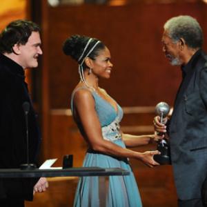 Morgan Freeman, Quentin Tarantino and Kimberly Elise