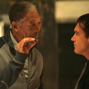 Still of Antonio Banderas and Morgan Freeman in Thick as Thieves 2009