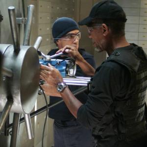 Still of Antonio Banderas and Morgan Freeman in Thick as Thieves 2009