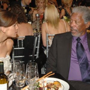 Morgan Freeman and Hilary Swank at event of 12th Annual Screen Actors Guild Awards 2006