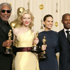 Morgan Freeman, Cate Blanchett, Jamie Foxx and Hilary Swank