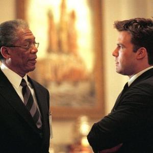 Still of Morgan Freeman and Ben Affleck in The Sum of All Fears 2002