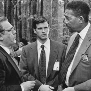 Still of Cary Elwes, Morgan Freeman and Brian Cox in Kiss the Girls (1997)
