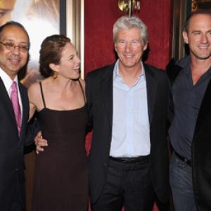 Richard Gere Diane Lane Christopher Meloni and George C Wolfe at event of Nights in Rodanthe 2008
