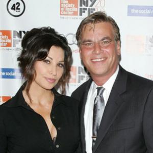 Gina Gershon and Aaron Sorkin at event of The Social Network 2010
