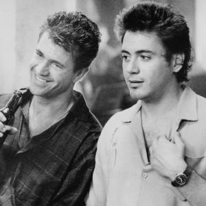 Still of Mel Gibson and Robert Downey Jr in Air America 1990