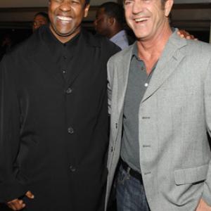 Mel Gibson and Denzel Washington at event of American Gangster 2007