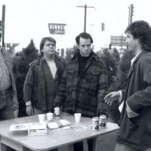 Jason Ronard 2nd from left Mel Gibson r in Lethal Weapon
