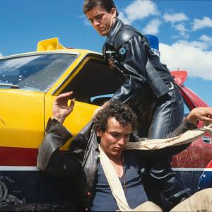 Still of Mel Gibson and Tim Burns in Mad Max (1979)