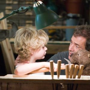 Still of Mel Gibson and Riley Thomas Stewart in The Beaver 2011
