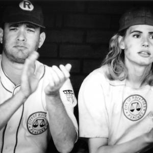 Still of Geena Davis and Tom Hanks in A League of Their Own (1992)