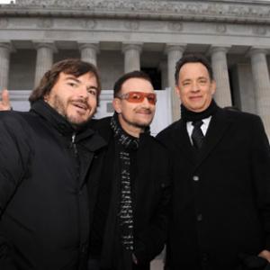 Tom Hanks Jack Black and Bono