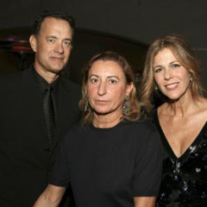 Tom Hanks Rita Wilson and Miuccia Prada