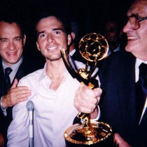 Matthew Settle and Tom Hanks at the Emmy Awards