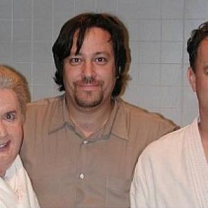 Make-up Artist Brian Penikas in the steamroom with Jiminy Glick (Martin Short) and Tom Hanks