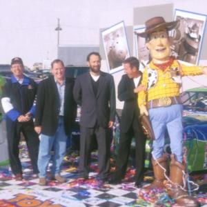 Tom Hanks, Tim Allen and John Lasseter at event of Zaislu istorija 2 (1999)