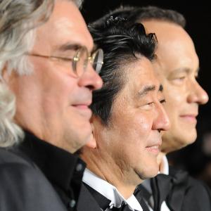 Tom Hanks, Paul Greengrass and Shinzo Abe