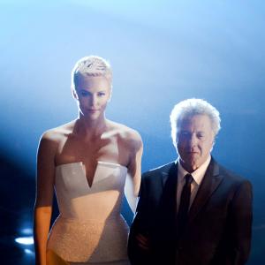 Dustin Hoffman and Charlize Theron