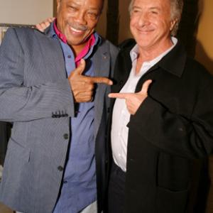 Dustin Hoffman and Quincy Jones