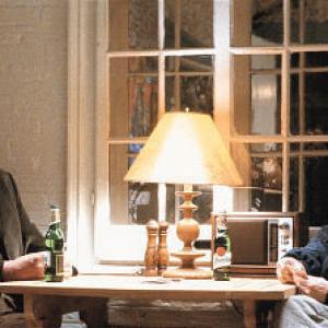 Still of Anthony Hopkins and Gary Sinise in The Human Stain 2003