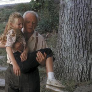 Still of Anthony Hopkins and Mika Boorem in Hearts in Atlantis 2001