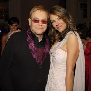 Elizabeth Hurley and Elton John