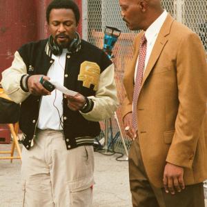 Still of Samuel L Jackson and Thomas Carter in Coach Carter 2005