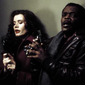 Still of Geena Davis and Samuel L. Jackson in The Long Kiss Goodnight (1996)
