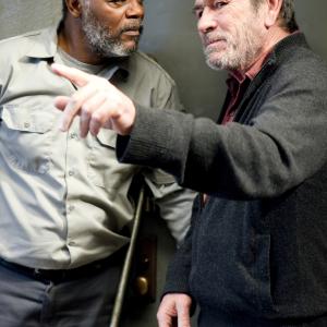 Still of Samuel L Jackson and Tommy Lee Jones in The Sunset Limited 2011
