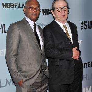 Samuel L. Jackson and Tommy Lee Jones at event of The Sunset Limited (2011)
