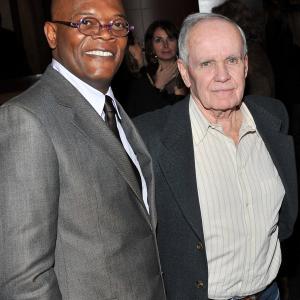 Samuel L. Jackson and Cormac McCarthy at event of The Sunset Limited (2011)