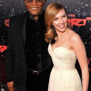 Samuel L Jackson and Scarlett Johansson at event of The Spirit 2008