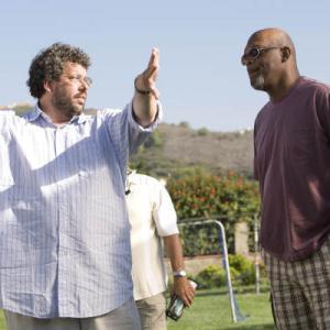 Still of Samuel L Jackson and Neil LaBute in Lakeview Terrace 2008