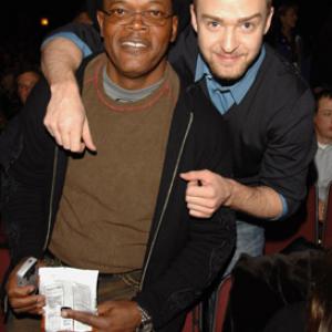 Samuel L. Jackson and Justin Timberlake at event of Black Snake Moan (2006)